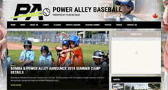 Desktop Screenshot of poweralleybaseball.com